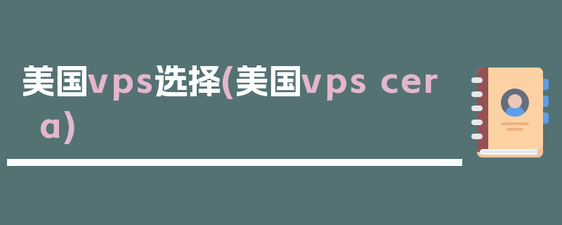 美国vps选择(美国vps cera)